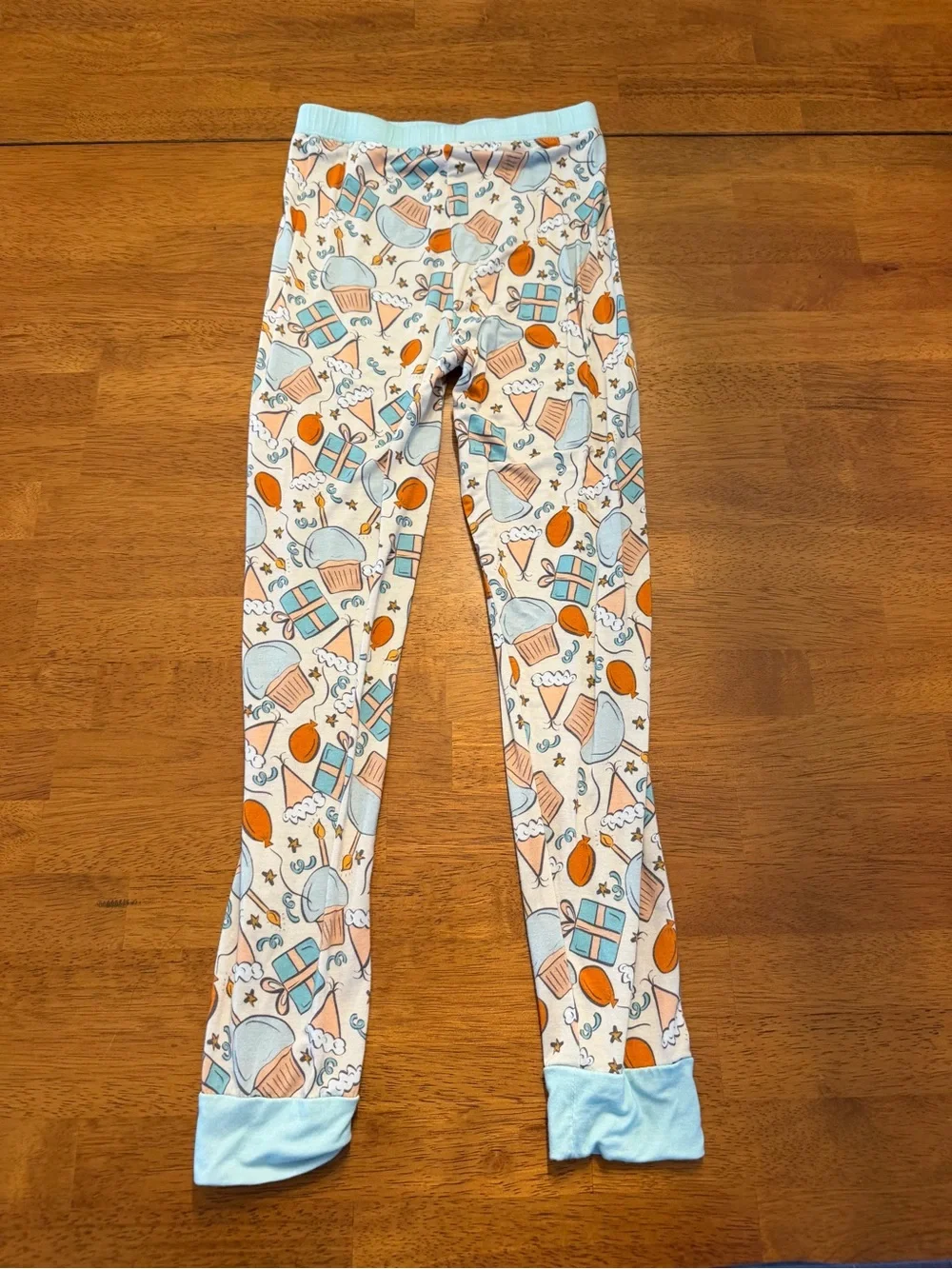 Little One Shop 6/7 Blue Birthday Bamboo Long Sleeve Pajamas